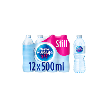 Nestlé Pure Life Still Spring Water 12x500ml – Fresh & Pure Hydration